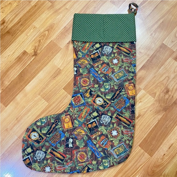 Quilted Christmas Stocking for Dad - Picture 6 of 10